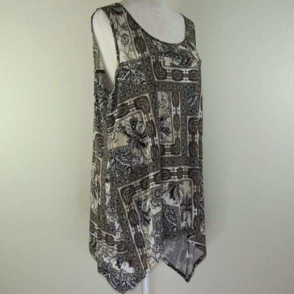 Dana Buckman Women's Floral Sleeveless Pullover Tunic Size XL (C1642) - Picture 3 of 7